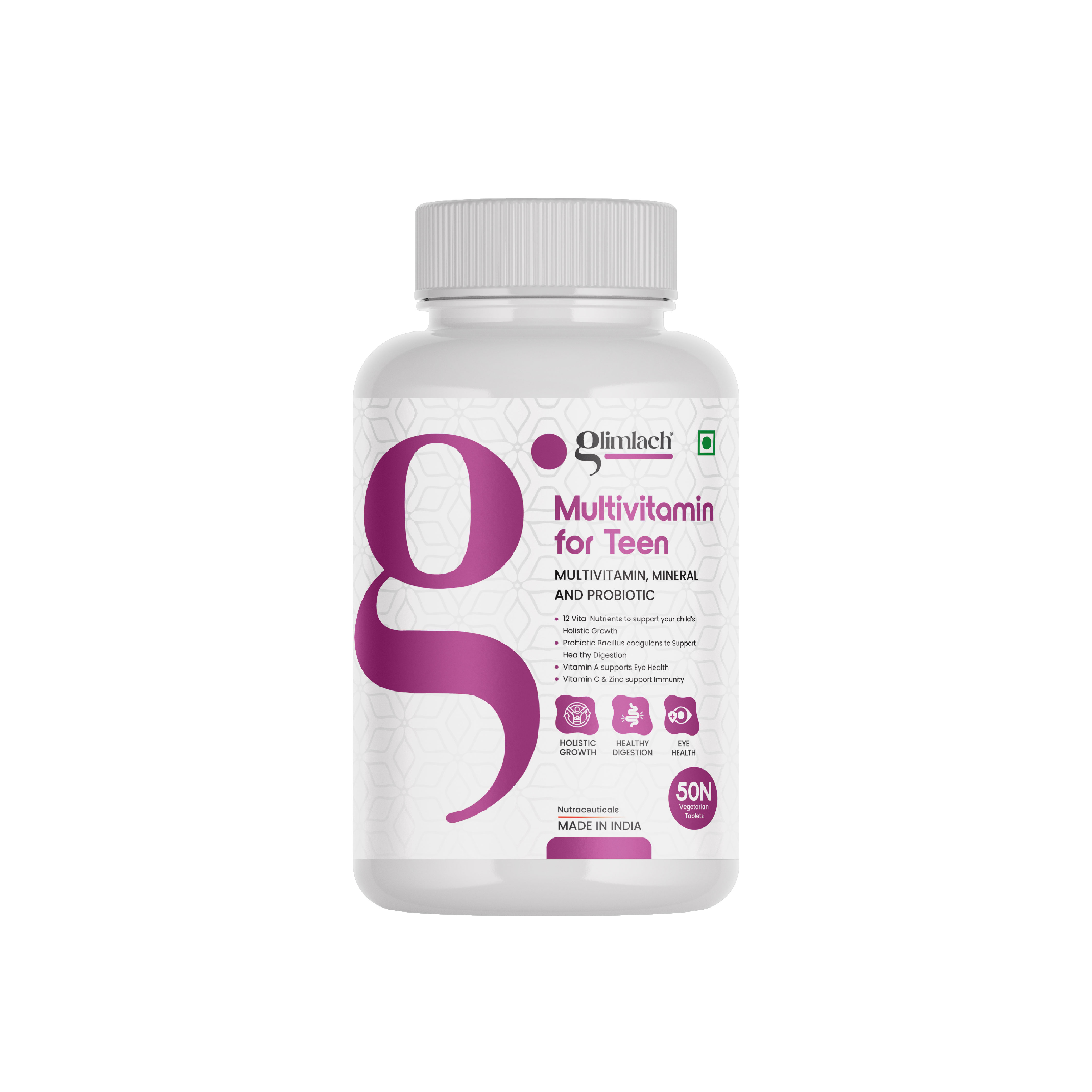 Glimlach Multivitamin for Teen — 50N Tablets